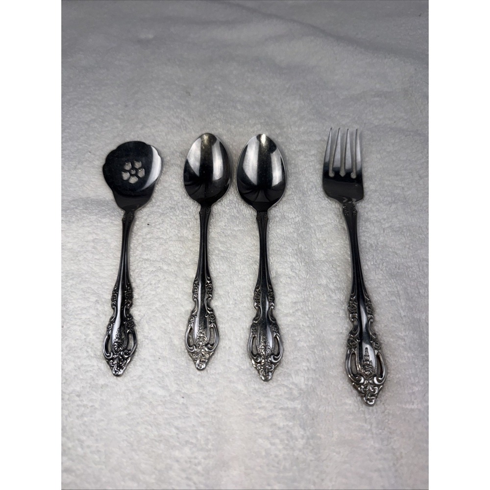 Oneida Community Stainless BRAHMS 4 Pieces Miscellaneous Lot Of Items Spoon Fork